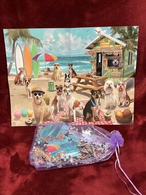 500 Piece Beach Dog Puzzle